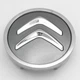Колпачок заглушка ступицы колеса Citroen 60 мм хром+серый - изображение 3
