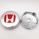 Колпачок заглушка ступицы колеса Honda 60 мм хром хром+красный - изображение 1