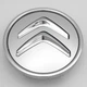 Колпачок заглушка ступицы колеса Citroen 60 мм хром - изображение 2