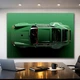Картина з машиною - Porsche 911 Green Dream - 40х60 см - зображення 2