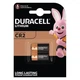 Батарейки CR2 3V Duracell, літієві, для техніки та датчиків, 2 шт - зображення 1