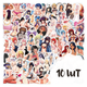 Аниме наклейки набор | Waifu stickers | Наклейки аниме для ноутбука, телефона, авто (anime girls, kawaii) 10шт - изображение 1