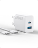 Зарядное устройство Anker 20W USB-C с кабелем 150 см White - изображение 1