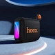 Компактна портативна колонка Hoco HC31 бездротова Bluetooth акустика з динамічною LED-підсвіткою та захистом IPX4 |BT5.4/AUX/USB/TF/FM, 10W, TWS, 1500mAh, до 4h| Чорний - зображення 4