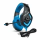 Проводные компьютерные наушники Jedel GH-571 Gaming |проводная игровая гарнитура, 50-мм динамики, 3.5mm*2+USB, всенаправленный поворотный микрофон, RGB подсветка, для ПК и ноутбуков| Черно-синий - изображение 1