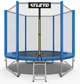 Батут детский Atleto синий с защитной сеткой и лестницей 312 см (76-167-42400471) - изображение 1