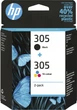 Wkład atramentowy HP 305 2-Pack Tri-color/Black 6ZD17AE Ink Cartridge Multipack CMY/BK (1951611669690) - obraz 1