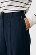 Жіночі темно-сині лляні брюки Wide leg linen pants Mexx 36 MF007000151W - изображение 4