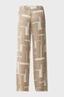 Жіночі бежеві брюки з візерунком Graphic pants Mexx 34 MF007001751W - изображение 6