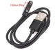 USB кабель для Smart Watch (4 pin/7,62mm) 1A 60см чорний - зображення 5