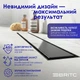 Трап лінійний Britc 500 мм чорний з сифоном, нержавіюча сталь - зображення 2