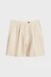 Жіночі бежеві лляні шорти TAILORED LINEN SHORTS Gant 36 4020123 - изображение 1