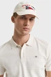 Чоловіче біле поло у смужку TEXTURE STRIPE Gant XXL 2014035 - изображение 4