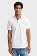 Чоловіче біле поло REG CONTRAST PIQUE Gant L 2062026 - изображение 1