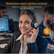 Бездротова гарнітура Wantek з мікрофоном та зарядною станцією, USB і Bluetooth, AI, кнопка вимкнення звуку з шумозаглушенням 50-годинний час - зображення 11