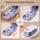 Розділювач для таблеток на 1/2 та 1/4 E-chu - компактний різак для ліків, таблетниця з лезом та контейнером, фіолетова - зображення 2