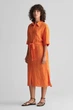 Жіноча помаранчева лляна сукня REL LINEN SS SHIRT DRESS Gant 36 4503319 - изображение 4