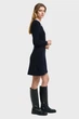 Жіноча темно-синя сукня CONTRAST RIBBED KNITTED DRESS Gant S 4502080 - изображение 3