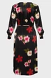 Жіноча чорна сукня з візерунком RELAXED FLORAL PRINT SHIRT DRESS Gant 38 4503367 - изображение 2