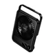 Вентилятор HOCO HX607 slim desktop fan, 100 Levels, 3200rpm, 50dB, 2000mAh, 10h, black - изображение 2