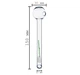 Комплект скляних трубок Glass Oil Burner 150mm 5шт - изображение 2