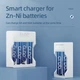 Акумуляторна батарейка AA CLDP Ni-Zn 1.6V 2500mWh 4 шт - зображення 6