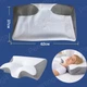 Наволочка для подушки «Бабочка» 62×37 см (8–12 см) — съёмный чехол, дышащая, гипоаллергенная,серо-белая, KT7006276-N - изображение 1