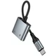Переходник HOCO UPA34A Type-C to Type-C*2 (Metal gray) (250897) - изображение 4