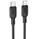 Дата кабель Borofone BX113 Lenny Type-C to Type-C 60W (2m) (Black) (251367) - изображение 1