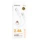 Дата кабель Borofone BX115 Lotto USB to MicroUSB 2.4A (1m) (White) (251349) - изображение 2