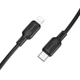 Дата кабель Borofone BX113 Lenny Type-C to Lightning 27W (1m) (Black) (251369) - изображение 4