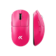 Ігрова безповідна мишка Mchose A7 V2 PRO Rose Red 8000 Ггц - зображення 3