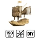 3D пазл Cartonic Pirate Ship (CARTSHIP) - зображення 6