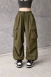 Женские широкие карго штаны oversize с карманами S — модные трендовые брюки свободного кроя в стиле streetwear - изображение 3