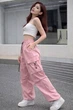 Женские широкие карго штаны oversize с карманами 2XL — модные трендовые брюки свободного кроя в стиле streetwear - изображение 4