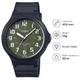 Чоловічий годинник Casio MW-240-3B зелений 50 м - зображення 1