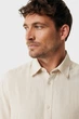 Чоловіча бежева лляна сорочка BRANDON Basic linen shirt short sleeve Mexx XL MF007200251M - зображення 3