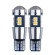 Світлодіодна автолампа T10 W5W LED 3030 SMD, 12V, CANBUS, з лінзою, біле світло - зображення 3
