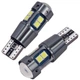 Світлодіодна автолампа T10 W5W LED 3030 SMD, 12V, CANBUS, з лінзою, біле світло - зображення 4