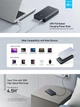 Повербанк Anker 537 Power Bank 24000 mAh 65W швидка зарядка PD USB-C 3 порти потужний павербанк для ноутбука MacBook iPhone Samsung планшета універсальний power bank з кабелем - зображення 7