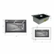 Lidz Handmade H7545B Мийка для кухні інтегрована Decor Black PVD Honeycomb 3,0/1,0 мм LDH7545BDECPVD48373 - зображення 2