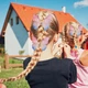 Шпилька-крокодильчик для волосся 3D Метелик 1 шт. Рожево-блакитний - зображення 5