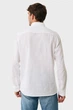 Чоловіча біла лляна сорочка CALEB Basic linen shirt Mexx XL MF007200151M - изображение 3