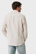 Чоловіча бежева лляна сорочка у смужку AIDEN Basic linen shirt striped Mexx M MF007200351M - изображение 3
