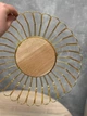 Декоративная металлическая корзина для фруктов с деревянным основанием, золотая фруктовница для кухни и сервировки стола, стильная - изображение 5