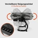 Вентилятор підлоговий ProfiCare PC-VL 3065 WM Black, 100 Вт, 40 см, 3 швидкості, металевий корпус, осьовий вентилятор для дому, офісу та підлогового розміщення - зображення 5