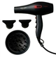 Профессиональный мощный фен VGR V-471 Professional диффузор два концентратора для сушки укладки волос 2800 Вт Черный - изображение 1