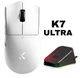 Ігрова Мишка MCHOSE K7 White 8000Hz із Зарядною Док-Станцією. Безпровідна Трирежимна 2.4G/Bluetooth/Кабель, PAW3950 42000 DPI, 59грам Ультралегка. Батарея 120 годин. Win/Mac - зображення 1