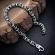 Серебряный браслет DIVA плетение Краб 20 см - изображение 3