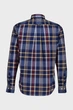 Чоловіча темно-синя картата сорочка REG CLASSIC POPLIN CHECK Gant S 3250212 - изображение 2